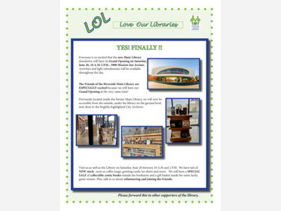 Grand Opening for Riverside’s New Main Library